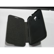 Кожен калъф Flip cover тип тефтер за Samsung Galaxy Ace 2 8160 - Черен