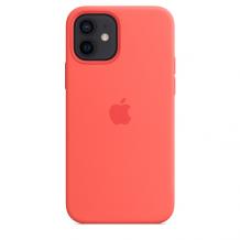 Оригинален гръб Silicone Cover за Apple iPhone 12 /12 Pro 6.1'' - корал