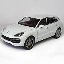 Метална кола Porsche Cayenne с отварящи се врати капаци светлини и звуци 1:24