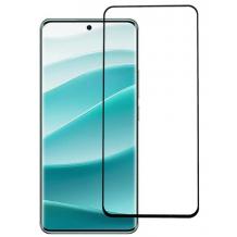 5D full cover Tempered glass Full Glue screen protector Xiaomi Redmi Note 14 Pro / Извит стъклен скрийн протектор с лепило от вътрешната страна за Xiaomi Redmi Note 14 Pro - черен кант