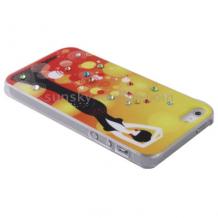 Луксозен заден предпазен капак за Apple iPhone 5 - цветен с камъни 1