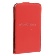Кожен калъф Flip тефтер за LG Optimus L3 Е430 II - червен