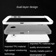 Луксозен силиконов гръб Slicoo Hybrid за Samsung Galaxy S6 G920 - сребрист / прозрачен