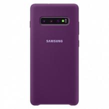 Оригинален гръб Silicone Cover за Samsung Galaxy S10e - лилав
