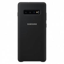 Силиконов калъф Silicone Cover за Samsung Galaxy S10 Plus - черен