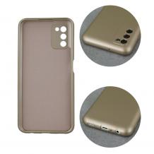 Силиконов калъф / гръб / TPU кейс Metallic Cover за Samsung Galaxy S20 FE - златист