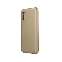 Силиконов калъф / гръб / TPU кейс Metallic Cover за Samsung Galaxy S22 Plus 5G - златист