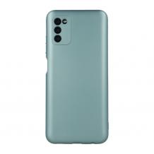 Силиконов калъф / гръб / TPU кейс Metallic Cover за Samsung Galaxy S22 Plus 5G - зелен