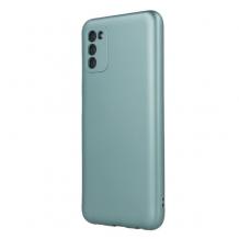 Силиконов калъф / гръб / TPU кейс Metallic Cover за Samsung Galaxy S22 Plus 5G - зелен