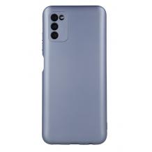 Силиконов калъф / гръб / TPU кейс Metallic Cover за Samsung Galaxy S22 5G - светло син