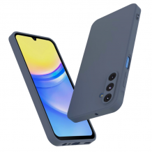Силиконов калъф / кейс / Nano TPU за Samsung Galaxy S25 - сив графит гръб със защита за камерата