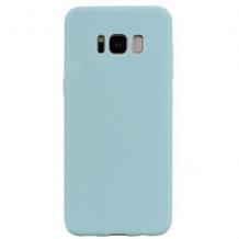 Силиконов калъф / гръб / TPU за Samsung Galaxy S8 G950 - светло син / мат