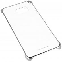 Оригинален твърд гръб Clear Cover EF-QG950 за Samsung Galaxy S8 G950 - прозрачен със сребрист кант