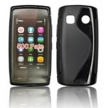 Силиконов гръб TPU S-Line за Nokia N500 Fate - черен