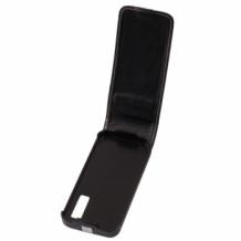 Кожен калъф за Samsung S5230 - Черен - Flip