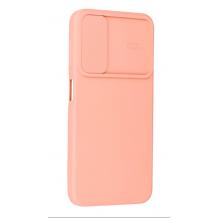 Силиконов калъф / гръб / за Soft Case за Samsung Galaxy A36 5G - прасковен със защита за камерата
