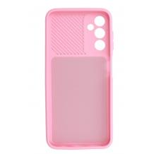 Силиконов калъф / гръб / за Soft Case за Samsung Galaxy A56 5G - розов със защита за камерата