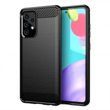 Силиконов калъф / гръб / TPU кейс за Samsung Galaxy A52 / A52 5G - черен / carbon