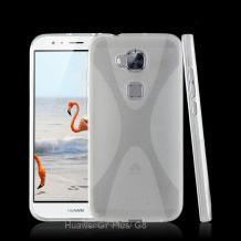 Силиконов калъф / гръб / TPU X Line за Huawei G8 - прозрачен