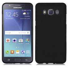 Силиконов калъф / гръб / TPU за Samsung Galaxy J7 2016 J710 - черен / мат