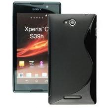 Силиконов калъф / гръб / TPU S-Line за Sony Xperia C S39h - черен