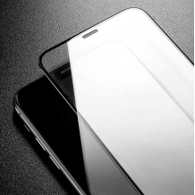 5D full cover Tempered glass Full Glue screen protector Motorola Moto G77 / Извит стъклен скрийн протектор с лепило от вътрешната страна за Motorola Moto G77 - черен кант