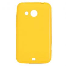 Силиконов калъф / гръб / ТПУ за HTC Desire 200 - жълт
