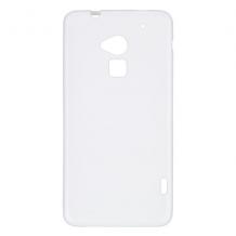 Силиконов гръб / калъф / TPU за HTC One MAX - бял