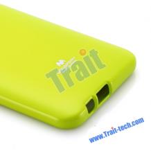 Луксозен силиконов калъф / кейс / TPU Mercury GOOSPERY Jelly Case за HTC One M9 Plus / M9+ - зелен