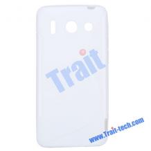 Силиконов калъф / гръб / TPU S-Line за Huawei Ascend G510 U8951 - бял