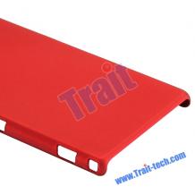 Заден предпазен твърд гръб / капак / за Sony Xperia Z1 L39h - червен