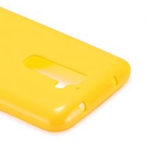 Силиконов калъф / гръб / TPU за LG Optimus G2 / LG G2 - жълт