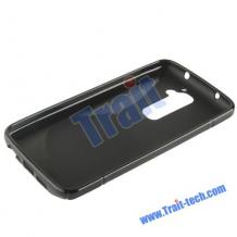 Силиконов калъф / гръб / TPU S- Line за LG Optimus G2 / LG G2 - черен