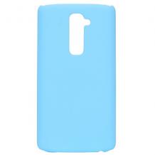 Заден предпазен твърд гръб / капак / за LG Optimus G2 / LG G2 - светло син / матиран
