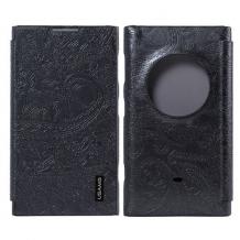 Луксозен кожен калъф Flip тефтер Usams за Nokia Lumia 1020 - сив