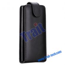 Кожен калъф Flip тефтер за Samsung Galaxy Note 3 N9000 / Samsung Note 3 N9005- черен