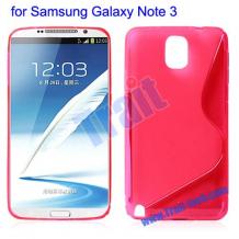 Силиконов калъф / гръб / ТПУ S-Line за Samsung Galaxy Note 3 / Note III N9000 N9002 N9005 - цикламен