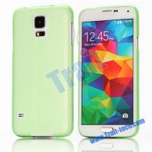Ултра тънък заден предпазен твърд гръб / капак / за Samsung G900 Galaxy S5 - зелен / мат