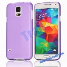 Ултра тънък заден предпазен твърд гръб / капак / за Samsung G900 Galaxy S5 - лилав / мат