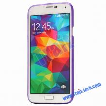 Ултра тънък заден предпазен твърд гръб / капак / за Samsung G900 Galaxy S5 - лилав / мат