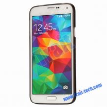 Ултра тънък заден предпазен твърд гръб / капак / за Samsung G900 Galaxy S5 - черен / мат