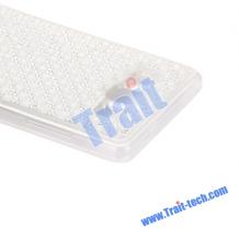 Силиконов калъф / гръб / TPU за Samsung Galaxy A5 SM-A500F / Samsung A5 - бял с камъни / Diamond