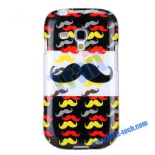 Силиконов калъф / гръб / TPU за Samsung Galaxy S Duos S7562 / Samsung S Duos 2 S7582 - Chaplin Moustache Pattern