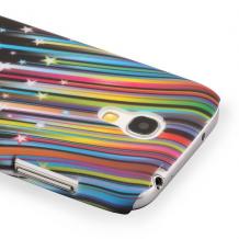 Заден предпазен твърд гръб / капак / за Samsung Galaxy S4 Mini I9190 / I9192 / I9195 - Цветна дъга