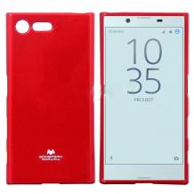 Луксозен силиконов калъф / гръб / TPU Mercury GOOSPERY Jelly Case за Sony Xperia X Compact F5321 - червен