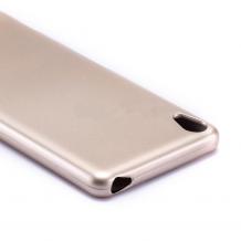 Луксозен силиконов калъф / гръб / TPU Mercury GOOSPERY Jelly Case за Sony Xperia XA - златист