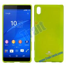 Луксозен силиконов калъф / гръб / TPU Mercury GOOSPERY Jelly Case за Sony Xperia Z4 - зелен