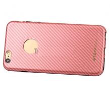 Луксозен силиконов гръб TOTU Design Mousse Series за Apple iPhone 7 - розов