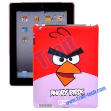 Заден предпазен твърд гръб / капак / за Apple iPad 2 / iPad 3 / iPad 4 - Angry Birds / червен