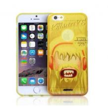 Силиконов калъф / гръб / TPU REMAX Primitive за Apple iPhone 6 4.7" - жълт